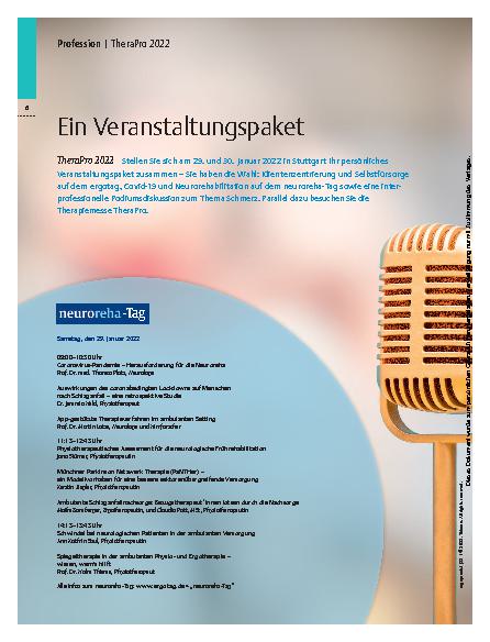 Vorschauseite 1: Ein Veranstaltungspaket – TheraPro 2022