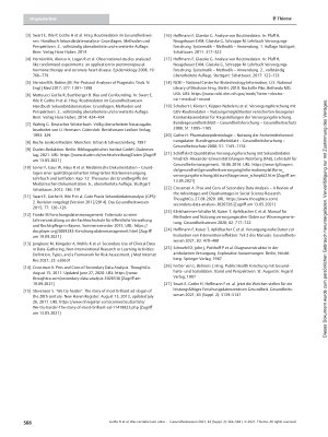 Vorschauseite 5: Was verstehen wir unter Sekundärdaten? – Ein Grundsatzbeitrag zur terminologischen Einordnung und Definition