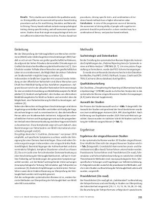 Vorschauseite 2: Aktuelle Evidenzlage zur Beurteilung der Fahrtauglichkeit von Menschen mit kognitiven Einschränkungen: Ein systematisches Review
