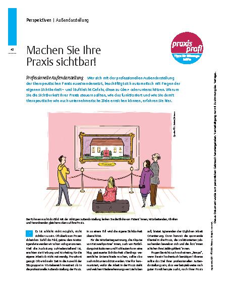 Vorschauseite 1: Machen Sie Ihre Praxis sichtbar! – Professionelle Außendarstellung
