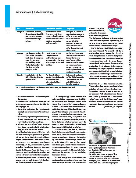 Vorschauseite 3: Machen Sie Ihre Praxis sichtbar! – Professionelle Außendarstellung