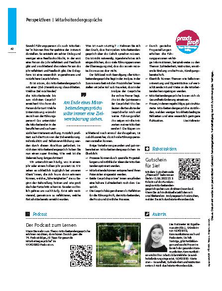 Vorschauseite 3: Echter Dialog statt Feedbackschlacht – Mitarbeitendengespräche