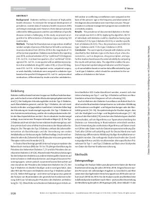 Vorschauseite 2: Algorithmus zur Unterscheidung von Diabetes mellitus Typ 1 und Typ 2 bei der Analyse von Routinedaten