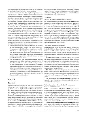 Vorschauseite 3: Verbreitung des betrieblichen Eingliederungsmanagements: Sind Gesundheitsorientierung und soziale Ressourcen bedeutsamer als Betriebsgröße? Ergebnisse der BIBB/BAuA-Erwerbstätigen…