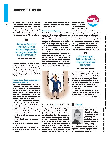 Vorschauseite 3: Lösungsorientierung ist gefragt! – Gesunde Fehlerkultur