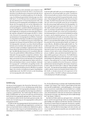 Vorschauseite 2: Notwendigkeit und Wege zur Entwicklung von Versorgungszielen für das Gesundheitssystem in Deutschland – ein Positionspapier des DNVF
