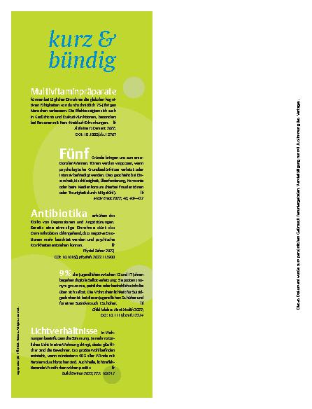 Vorschauseite 1: kurz & bündig