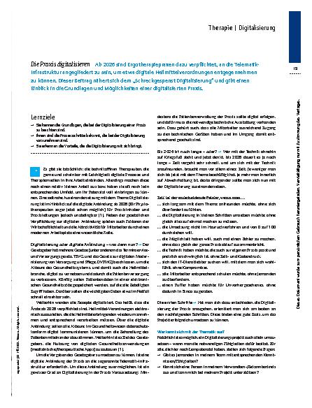 Vorschauseite 2: Keine Angst vor der Technik! – Die Praxis digitalisieren