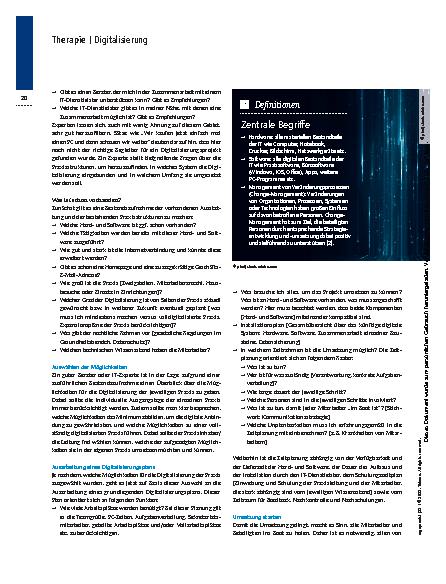 Vorschauseite 3: Keine Angst vor der Technik! – Die Praxis digitalisieren