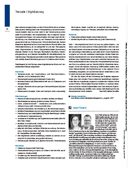 Vorschauseite 5: Keine Angst vor der Technik! – Die Praxis digitalisieren