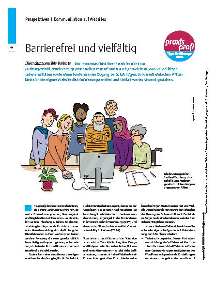 Vorschauseite 1: Barrierefrei und vielfältig – Diversitätssensible Website