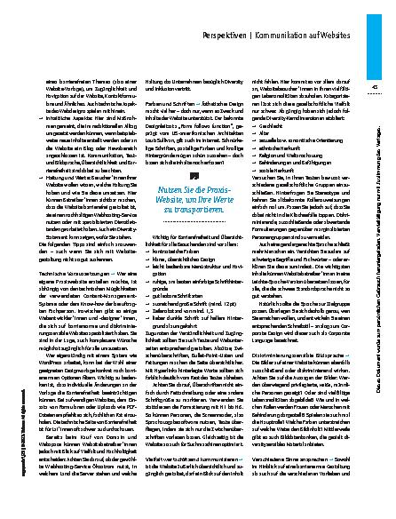 Vorschauseite 2: Barrierefrei und vielfältig – Diversitätssensible Website