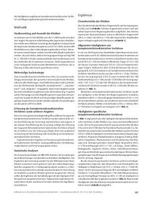 Vorschauseite 3: Wie verbreitet sind komplementärmedizinische Verfahren in bayerischen Krankenhäusern? Eine Vollerhebung für Bayern mittels Website-Screening