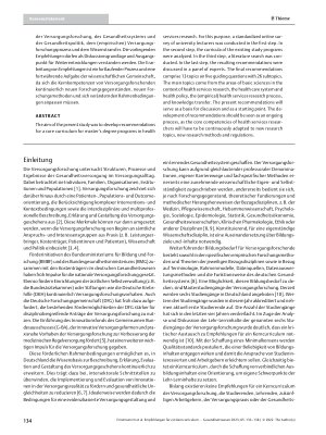 Vorschauseite 2: Empfehlungen für ein Kerncurriculum für Masterstudiengänge der Versorgungsforschung