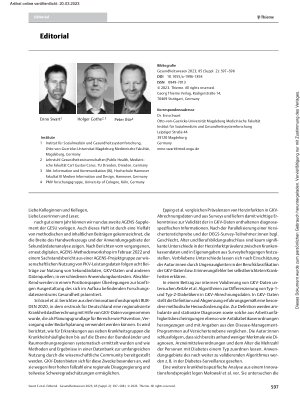 Vorschauseite 1: Editorial