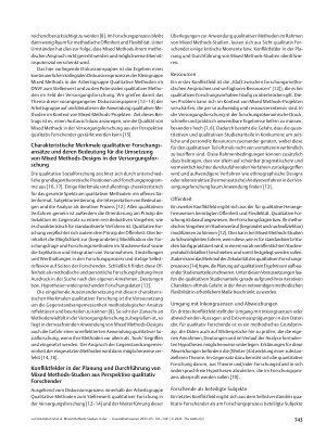 Vorschauseite 3: Mixed Methods-Studien in der Versorgungsforschung: Anforderungen, Herausforderungen und die Frage der Integration – ein Diskussionspapier aus der Perspektive qualitativ Forschender