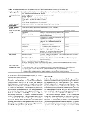 Vorschauseite 5: Mixed Methods-Studien in der Versorgungsforschung: Anforderungen, Herausforderungen und die Frage der Integration – ein Diskussionspapier aus der Perspektive qualitativ Forschender