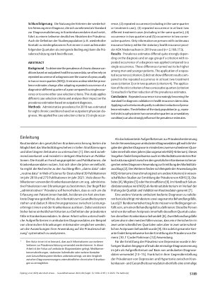 Vorschauseite 2: M2Q oder doch etwas Anderes? Der Einfluss verschiedener Aufgreifkriterien auf die Prävalenzschätzung chronischer Erkrankungen mit ambulanten GKV-Diagnosedaten