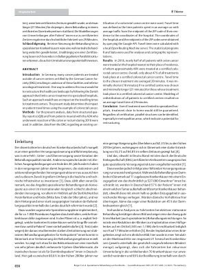 Vorschauseite 2: Spezialisierte Behandlung von Darmkrebs in zertifizierten Krebszentren: Müssen Patient*innen wirklich weitere Wege auf sich nehmen?