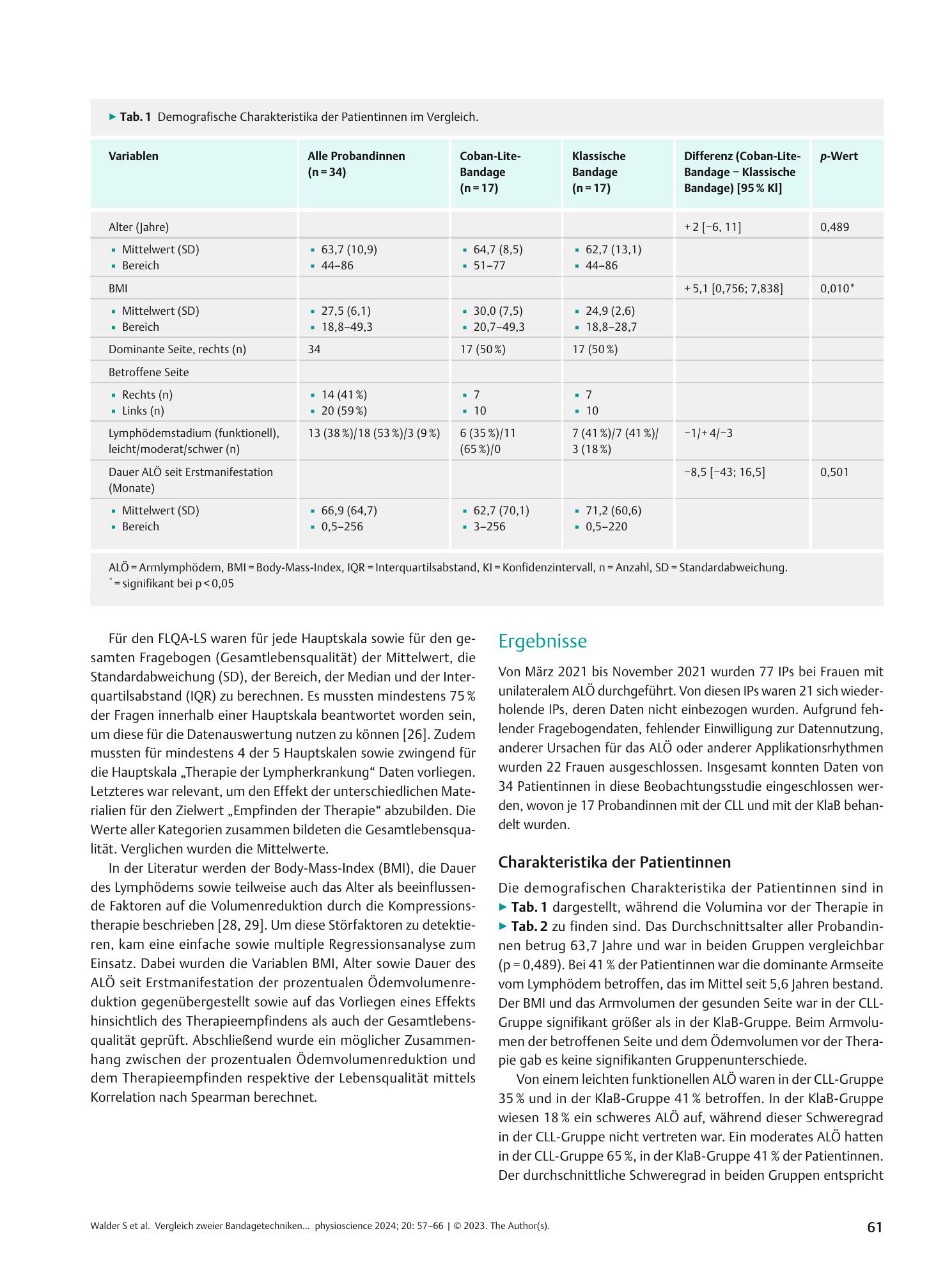 Vorschauseite 5: Vergleich zweier Bandagetechniken bei sekundärem Armlymphödem nach Brustkrebs