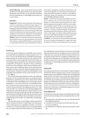 Vorschauseite 2: Impfstoffmanagement in der ambulanten Versorgung: ein systematischer Review internationaler Empfehlungen und Implikationen für das deutsche Gesundheitswesen.