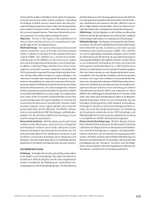 Vorschauseite 2: Langzeitbeobachtung von Patienten mit Krebserkrankungen – ein entitätsunabhängiges Register für Versorgungsforschung und translationale Forschung an der Universitätsmedizin Dresde…