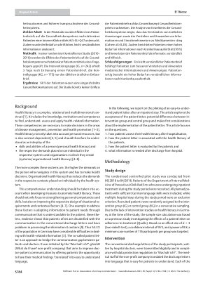 Vorschauseite 2: Assoziationen eines leicht verständlichen Patientenbriefs zur Gesundheitskompetenz nachstationärer Patienten. Ergebnisse einer randomisiert kontrollierten Interventionsstudie
