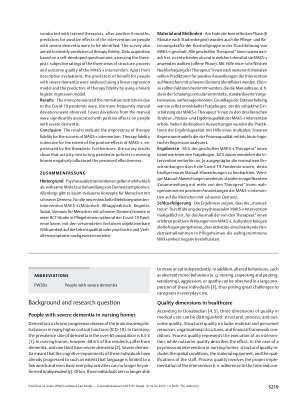 Vorschauseite 2: Unter welchen Bedingungen können Menschen mit schwerer Demenz im Pflegeheim von einer psychosozialen Mehrkomponenten-Intervention profitieren?