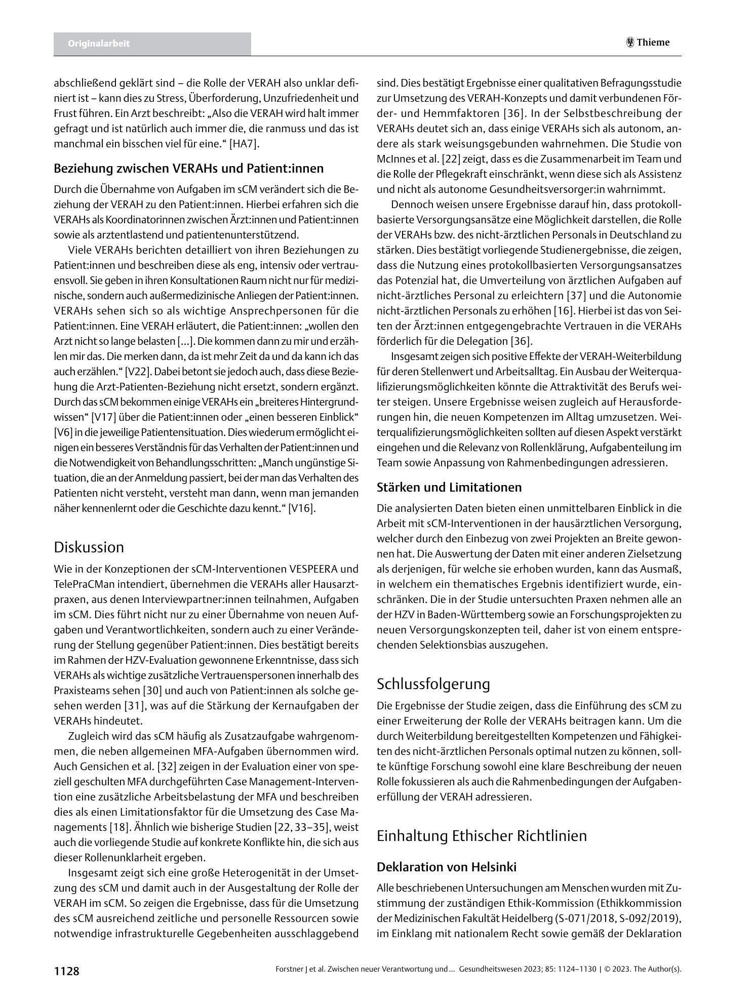 Vorschauseite 5: Zwischen neuer Verantwortung und Routinetätigkeit: Die Rolle der VERAH in der hausärztlichen Versorgung – Eine qualitative Sekundärdatenanalyse am Beispiel des softwaregestützten…