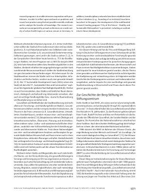 Vorschauseite 2: Forschungsförderprogramm „Stadt der Zukunft – gesunde und nachhaltige Metropolen“