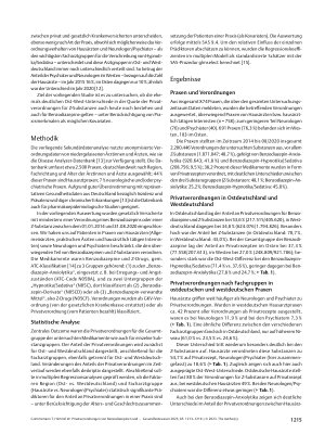 Vorschauseite 3: Privatverordnungen von Benzodiazepinen und Z-Substanzen in Ostund Westdeutschland – eine Sekundärdatenanalyse