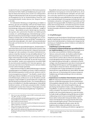 Vorschauseite 5: Stadtplanung, urbane Initiativen und Gesundheit