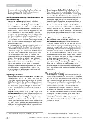 Vorschauseite 6: Stadtplanung, urbane Initiativen und Gesundheit