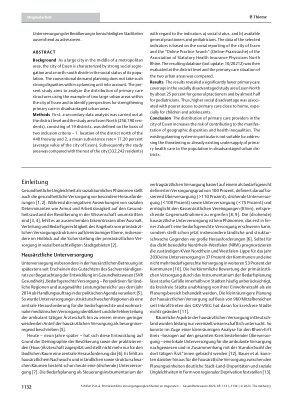 Vorschauseite 2: Primärärztliche Versorgungsungleichheiten zu Ungunsten der Bevölkerung sozial benachteiligter Stadtgebiete – eine Fallanalyse am Beispiel der Stadt Essen