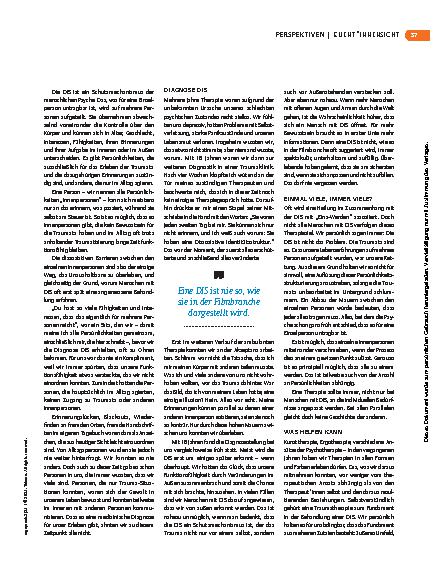 Vorschauseite 2: In der Vereinigung liegt die Kraft – Leben mit Dissoziativer Identitätsstruktur