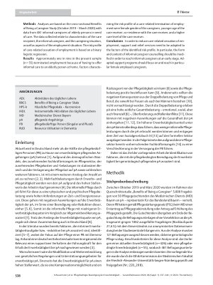 Vorschauseite 2: Pflegebedingte Beendigung der Erwerbstätigkeit pflegender Angehöriger: Identifikation eines Risikoprofils