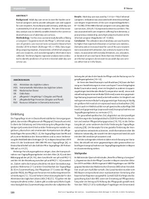 Vorschauseite 2: Tagespflege: Wer nutzt sie und wer möchte sie nutzen? Multivariable Analyse der aktuellen und zukünftigen Inanspruchnahme der Tagespflege bei der häuslichen Pflege