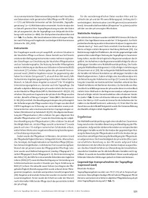 Vorschauseite 3: Tagespflege: Wer nutzt sie und wer möchte sie nutzen? Multivariable Analyse der aktuellen und zukünftigen Inanspruchnahme der Tagespflege bei der häuslichen Pflege