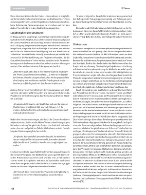 Vorschauseite 6: Dezentrale Gesundheitsförderung nach dem Präventionsgesetz in Nürnberg: Evaluationsergebnisse und Erfahrungen aus dem Projekt „Gesundheit für alle im Stadtteil“