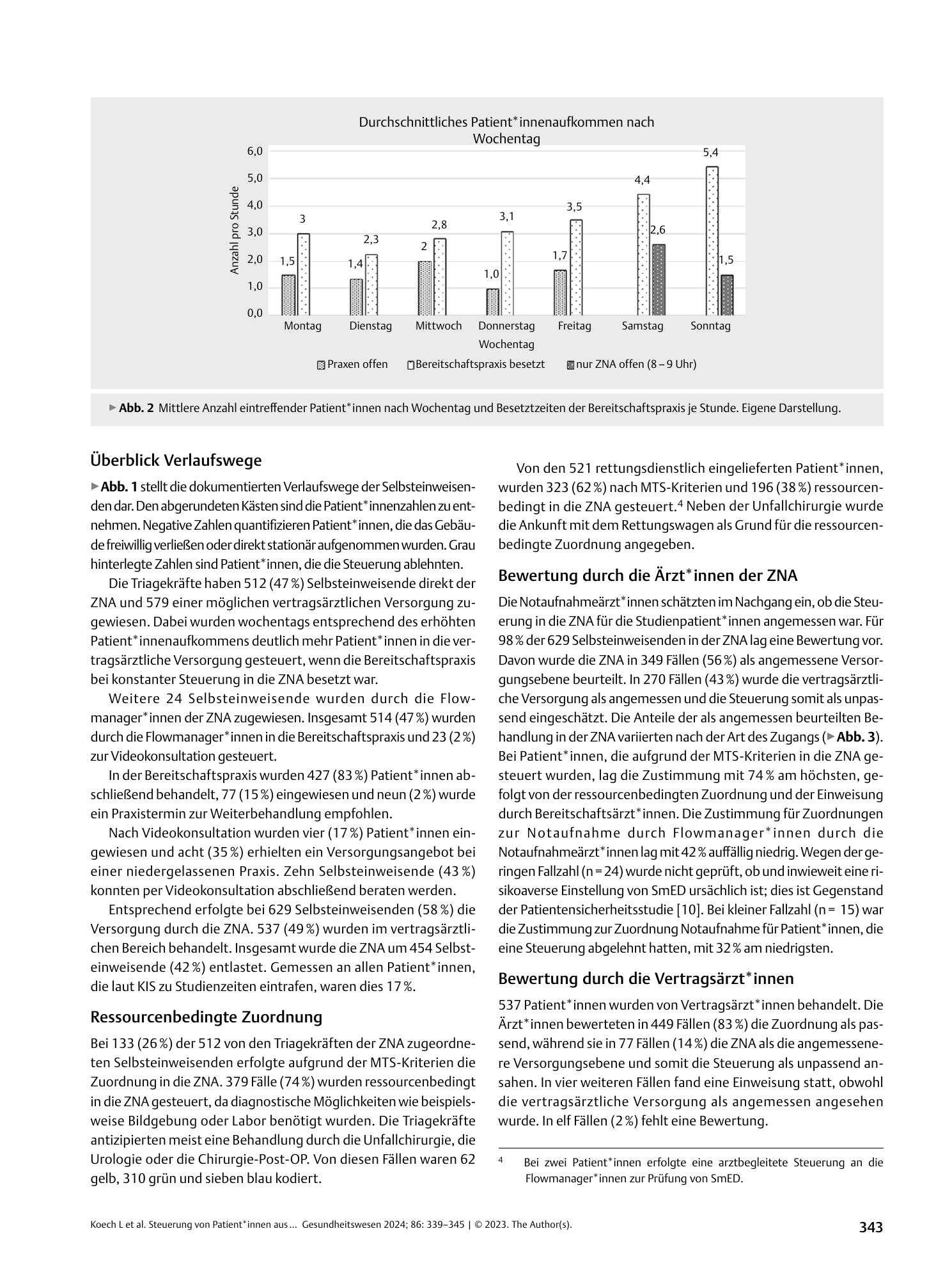 Vorschauseite 5: Steuerung von Patient*innen aus Notaufnahmen in die vertragsärztliche Versorgung: Eine Machbarkeitsstudie