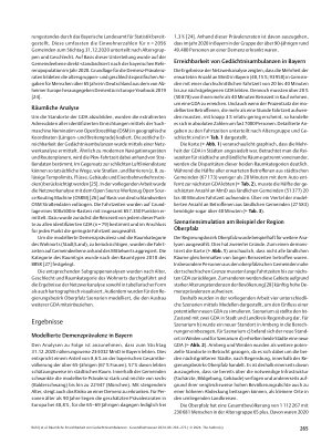 Vorschauseite 3: Räumliche Erreichbarkeit von Gedächtnisambulanzen – Eine geographische Analyse im Rahmen von digiDEM Bayern