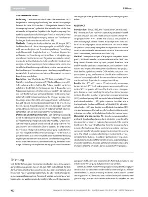 Vorschauseite 2: Verbessert der Innovationsfonds die Versorgung? Eine kritische Bestandsaufnahme zum Stand der Implementierung erfolgreicher Innovationsfondsprojekte in die Versorgungspraxis