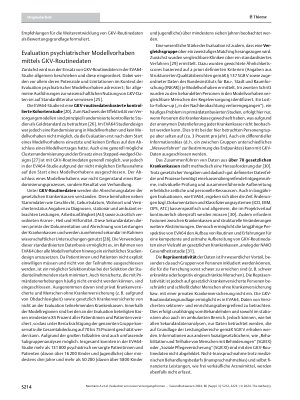 Vorschauseite 3: Evaluation von neuen Versorgungsformen für Menschen mit psychischen Erkrankungen: Pro & Contra zum Einsatz von GKV-Routinedaten – Ein Erfahrungsbericht