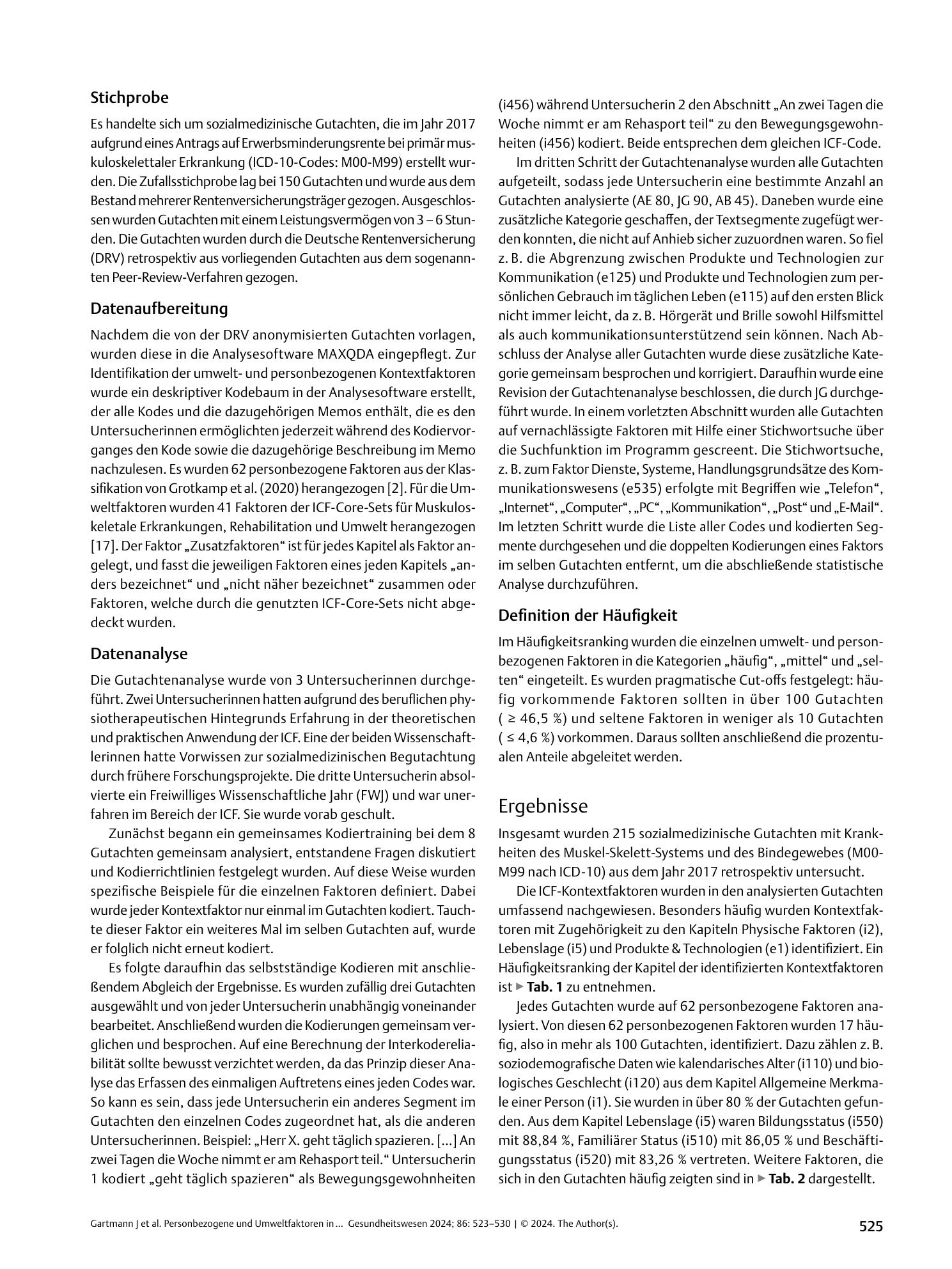 Vorschauseite 3: Personbezogene und Umweltfaktoren in sozialmedizinischen orthopädischen Gutachten