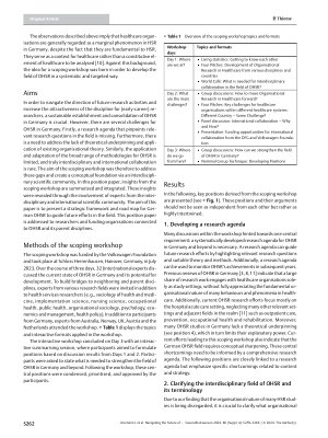 Vorschauseite 4: Navigating the Future of Organisational Health Services Research in Germany and beyond: a Position Paper
