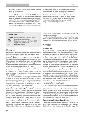 Vorschauseite 2: „Es muss laufen“ – Medizinische Fachangestellte und ihre Erfahrungen im Impfmanagement während der Covid-19-Pandemie