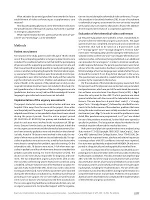 Vorschauseite 3: Implementation of a telemedical urgency assessment procedure in the pediatric emergency room: evaluation results