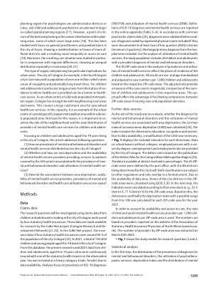 Vorschauseite 3: Spatial and Socioeconomic Patterns of Mental Health and Healthcare Utilization in Cologne, Germany