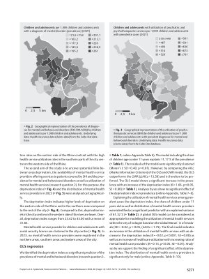 Vorschauseite 5: Spatial and Socioeconomic Patterns of Mental Health and Healthcare Utilization in Cologne, Germany