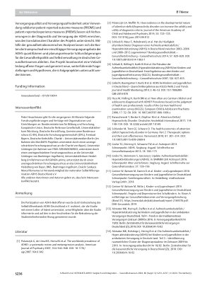 Vorschauseite 6: INTEGRATE-ADHD: Vergleich und Integration administrativer und epidemiologischer ADHS-Diagnosedaten durch klinisches Assessment – Vorstellung des Projekts